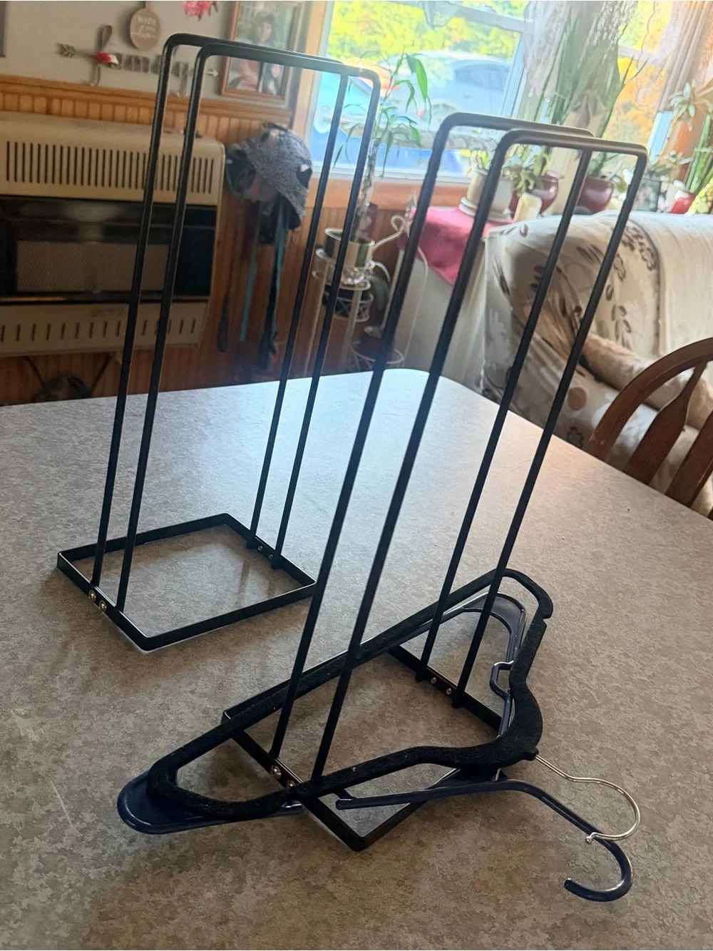 Black Metal Hanger Organizer Set of 2
